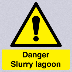 Danger Slurry lagoon